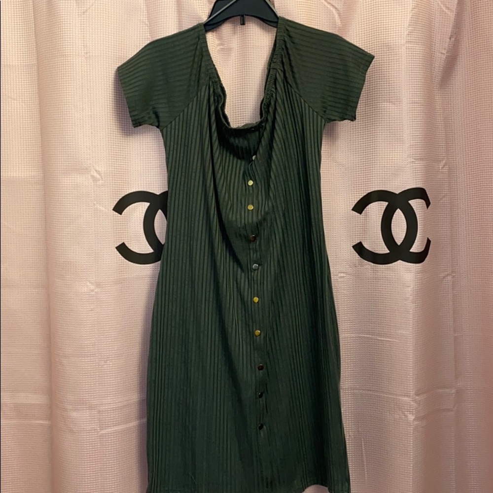 Olive green dress
